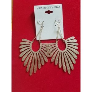 New Gold Fashion Statement Earrings